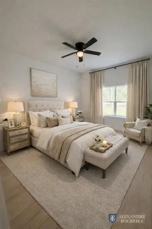 a view of an empty room and window and wooden floor