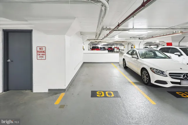 a aerial view of a large building with a yard