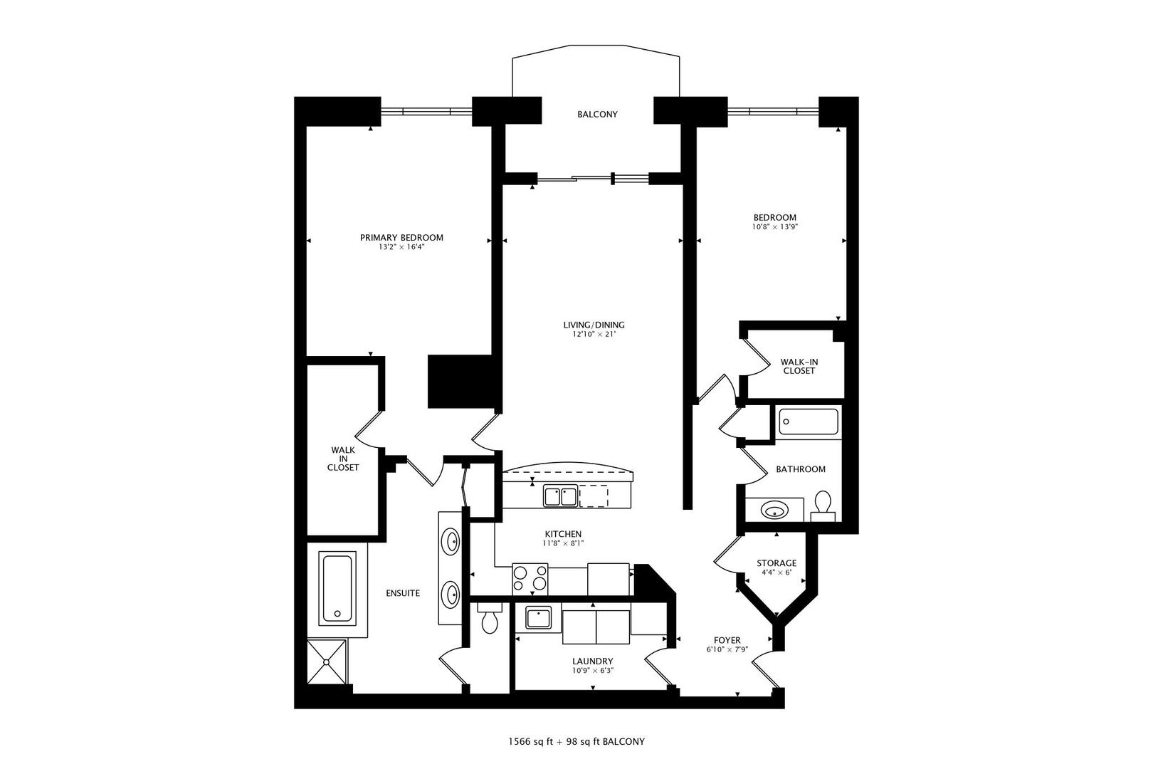 50 North Plum Grove Road, Unit 210E Palatine, IL 60067 - Photo 12 of 47 a picture of a floor plan