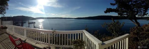 a view of street from balcony