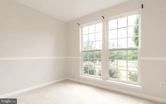 a view of an empty room