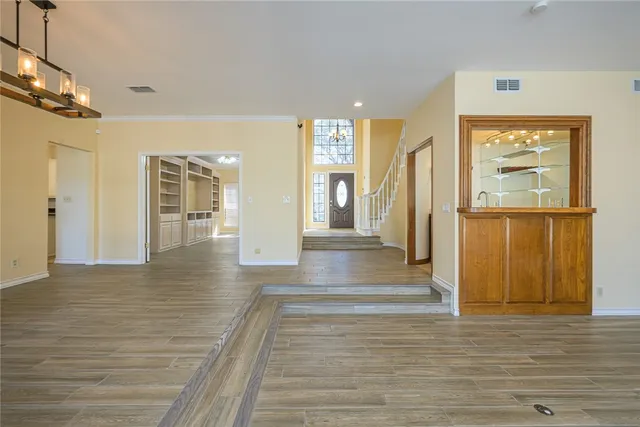 a view of an entryway of a house