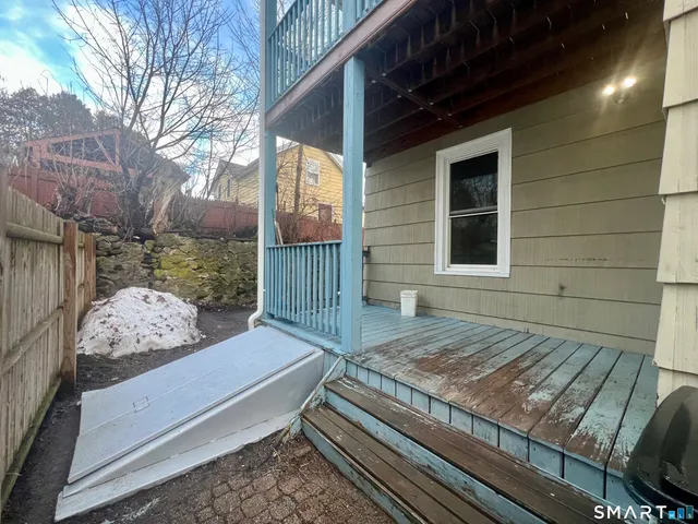 a outdoor space view with a sitting space