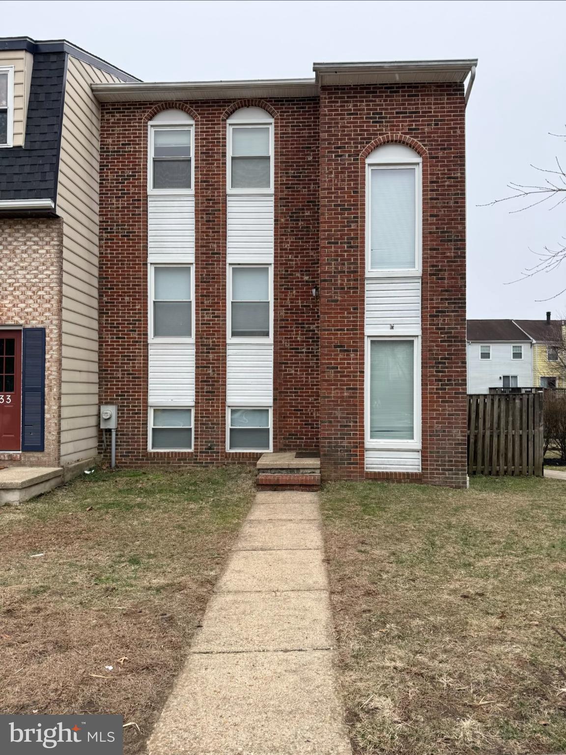 a view of backyard of house