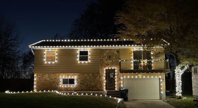 a front view of a house