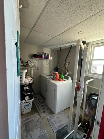 a room with storage and utility