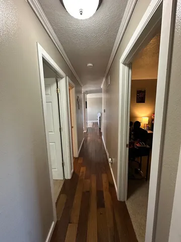 a view of a hallway with a hallway