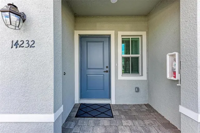 a view of an entryway door