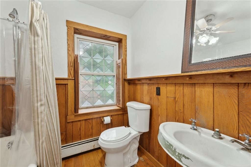265 Labelle Road East Millsboro, PA 15433 - Photo 21 of 38 FULL BATH AND SHOWER WITH CLAW FOOT TUB