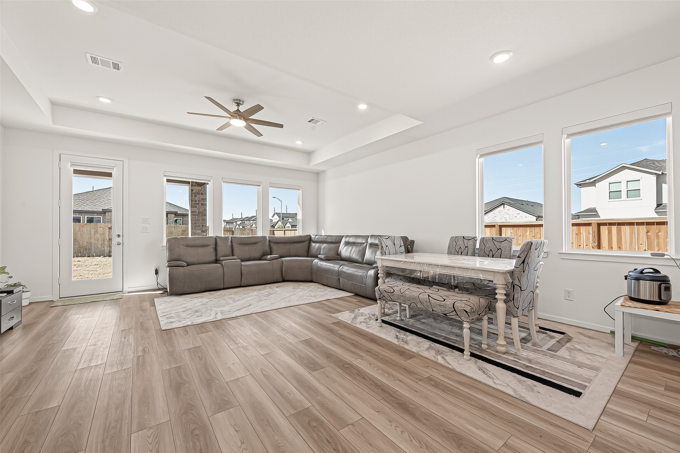 9747 Pettus Crk Drive Cypress, TX 77433 - Photo 11 of 48 a living room with furniture and a wooden floor