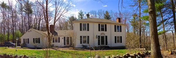 24 Herrick Road Boxford, MA 01921 - Photo 26 of 26 a front view of a house with garden