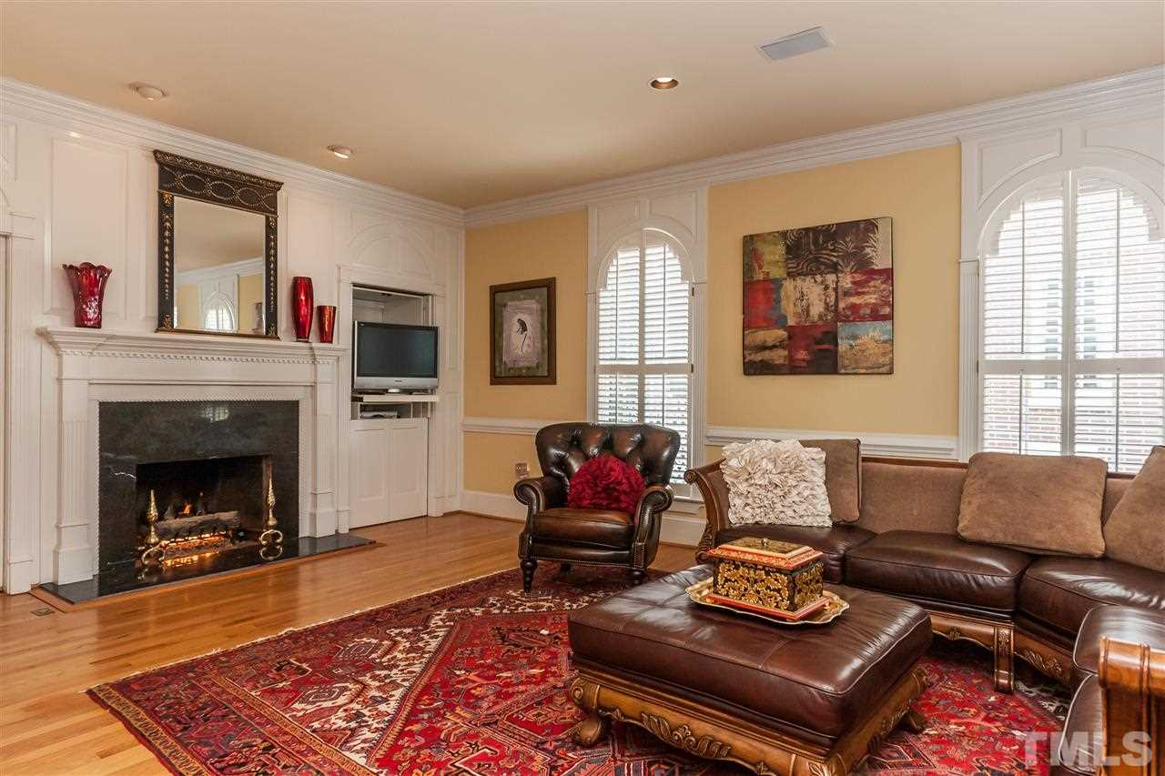 405 Lake Boone Trail Raleigh, NC 27608 - Photo 8 of 24 a living room with furniture and a fireplace