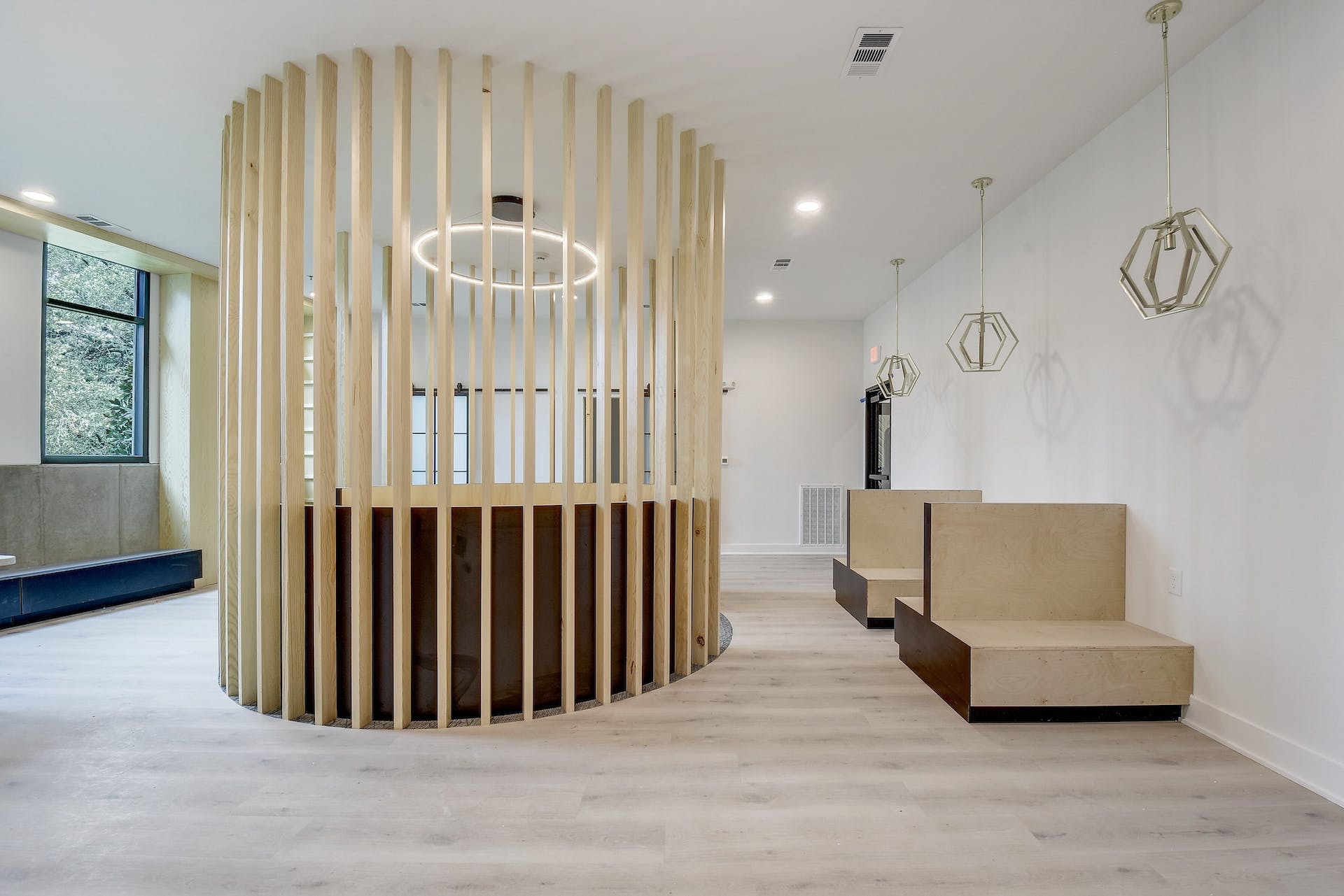 2500 Longview Street, Unit 513 Austin, TX 78705 - Photo 15 of 17 a living room with furniture and a chandelier