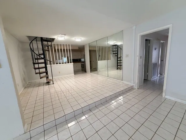 a view of an empty room