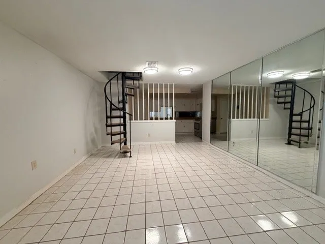 a view of an empty room