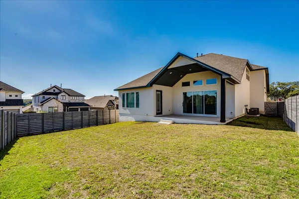 a house view with a garden space
