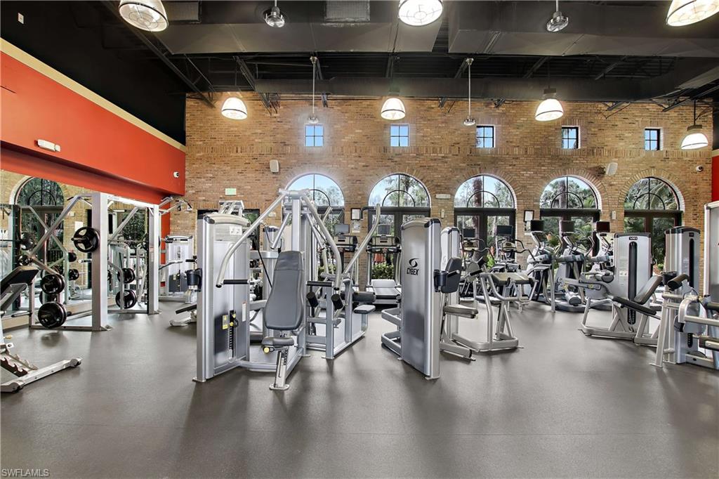 9063 Capistrano Street North, Unit 4405 Naples, FL 34113 - Photo 38 of 40 a view of a room with lots of gym equipment