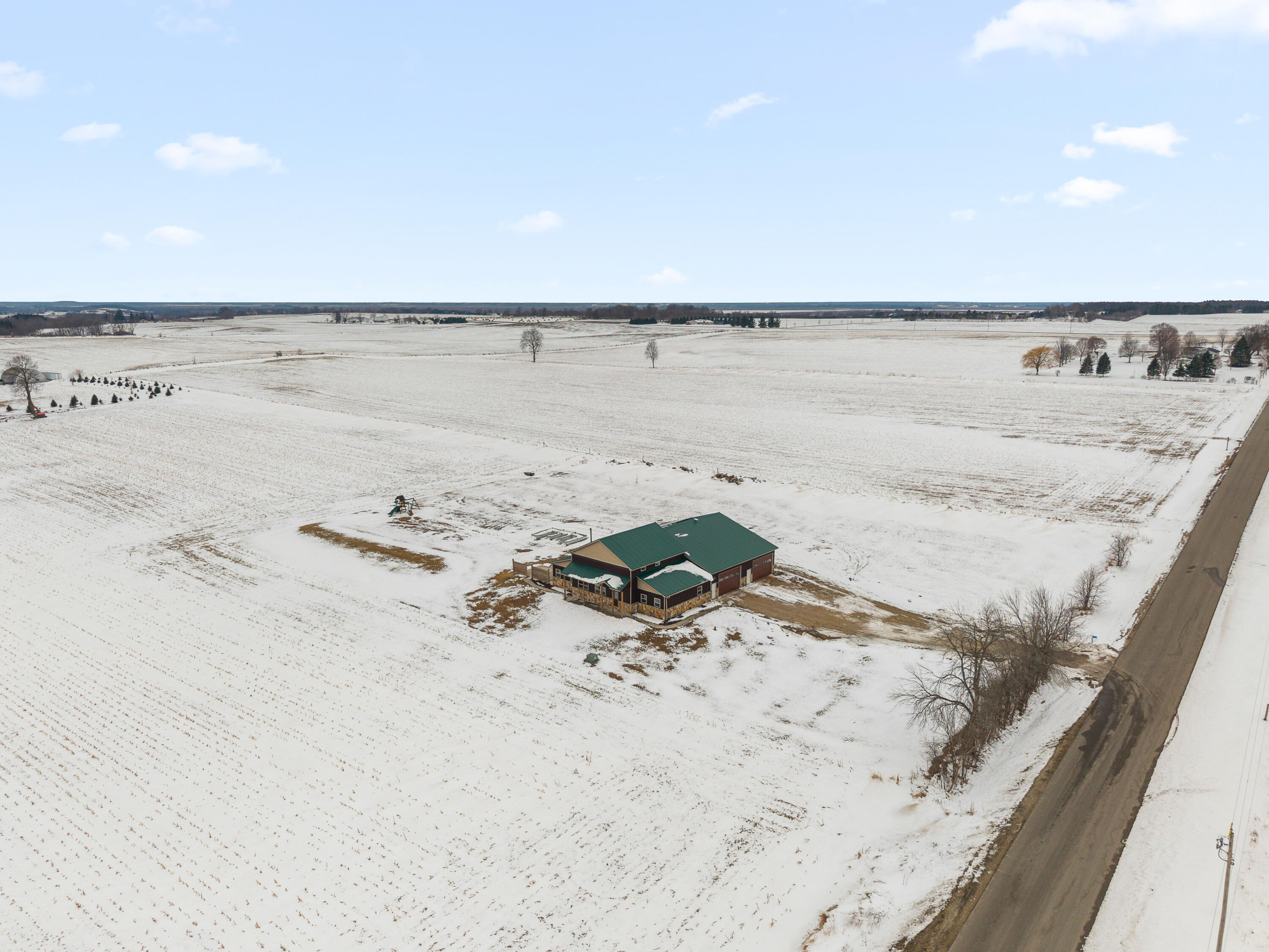 W3335 Bauer Road Leroy, WI 53050 - Photo 42 of 45 Arial of house