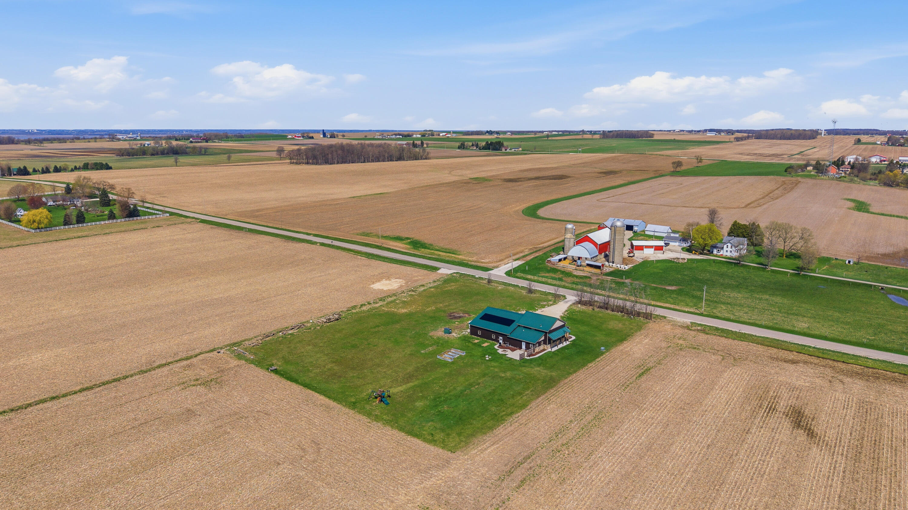 W3335 Bauer Road Leroy, WI 53050 - Photo 43 of 46 Aerial view