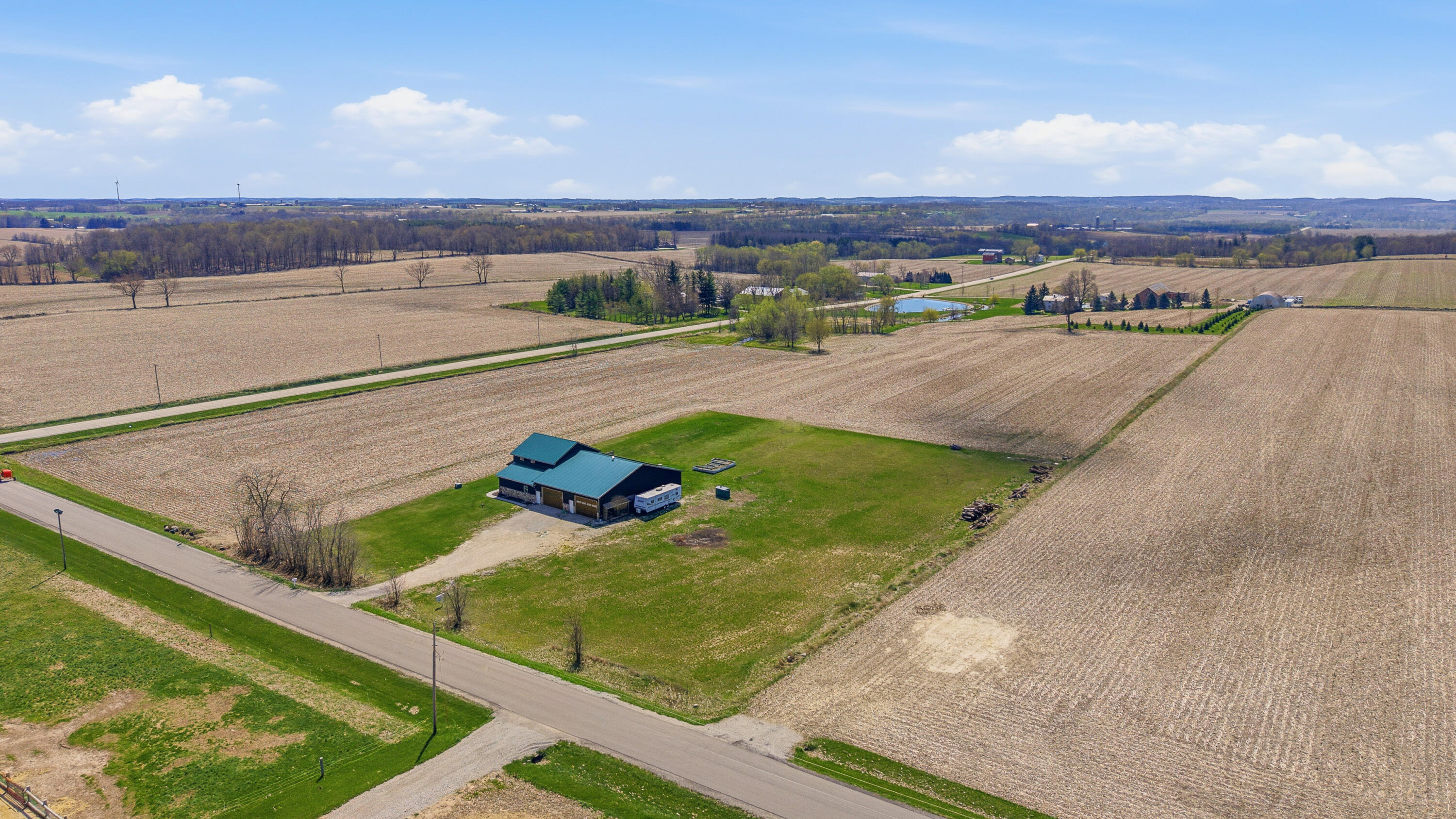 W3335 Bauer Road Leroy, WI 53050 - Photo 45 of 46 Aerial view