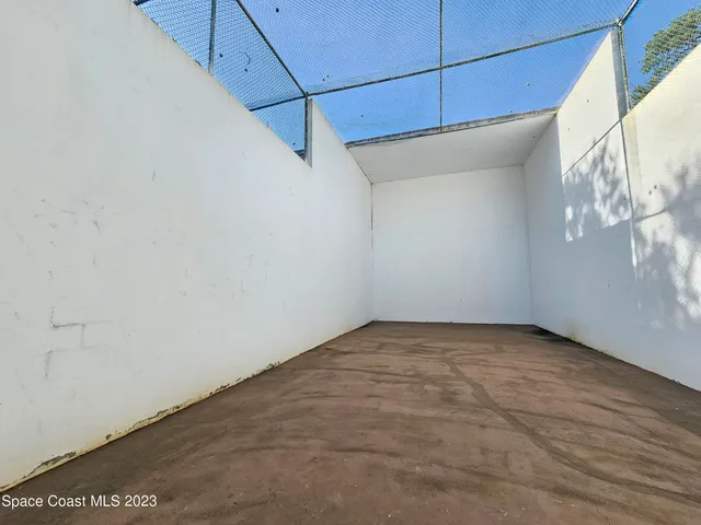 a swimming pool with yard