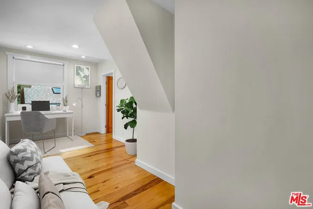 a backyard of a house with seating space