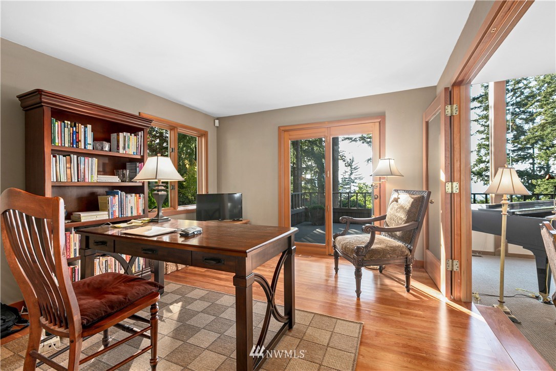 629 Fieldston Road Bellingham, WA 98225 - Photo 16 of 25 a view of a workspace with furniture window and outside view