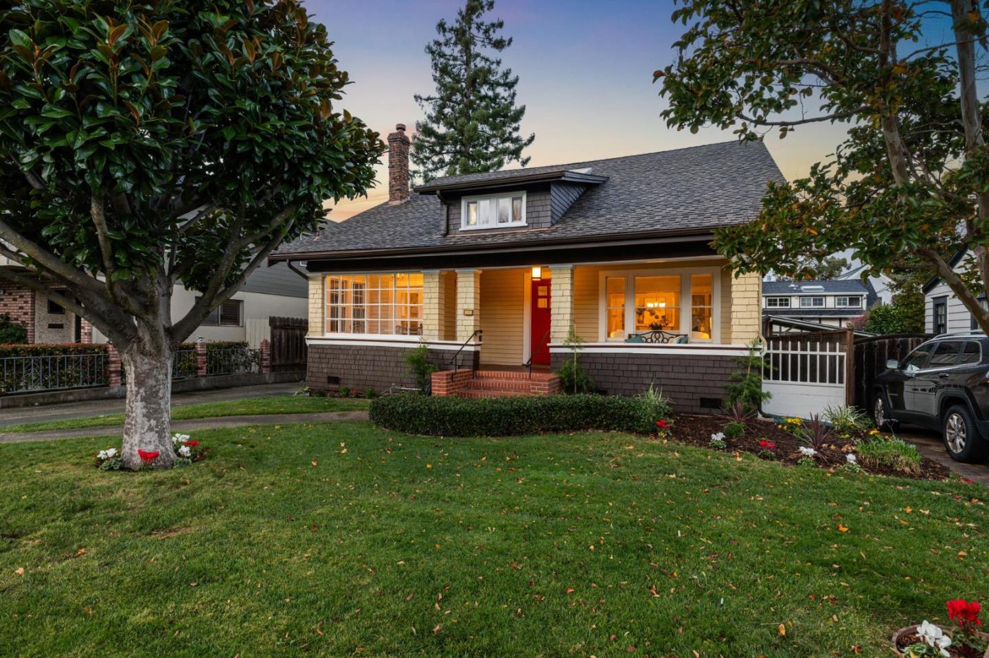 712 Crossway Road Burlingame, CA 94010 - Photo 2 of 90 a front view of house with yard and outdoor seating