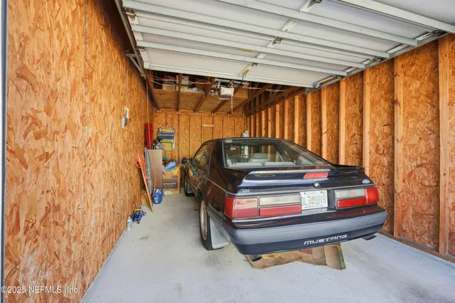a bedroom with bunk bed