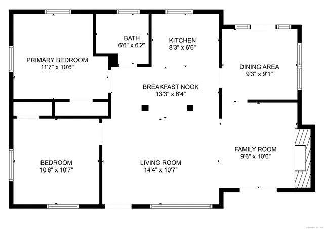 a picture of a wall with a white wall