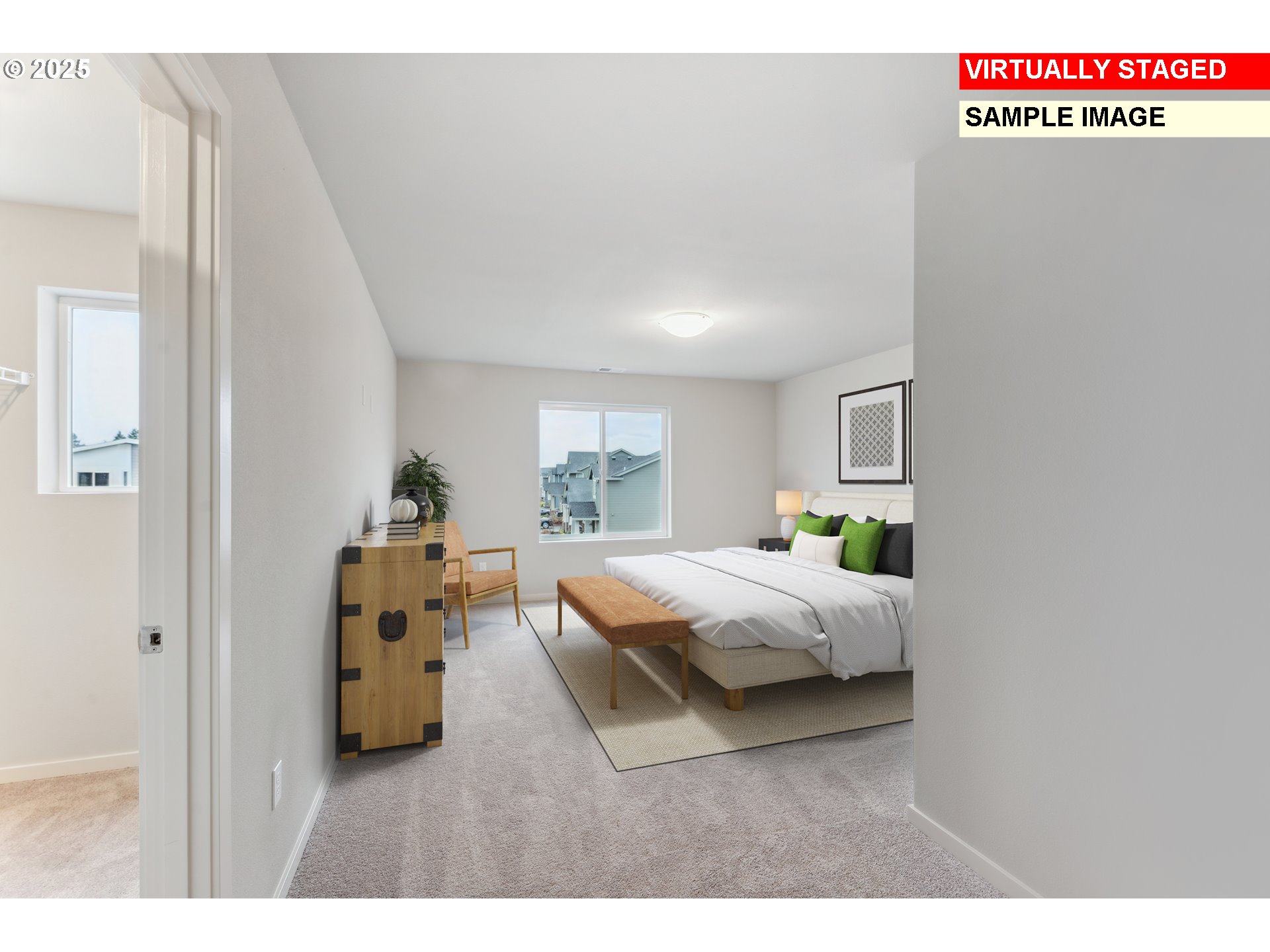 736 Merriott Lane Woodburn, OR 97071 - Photo 10 of 35 a bedroom with furniture and window