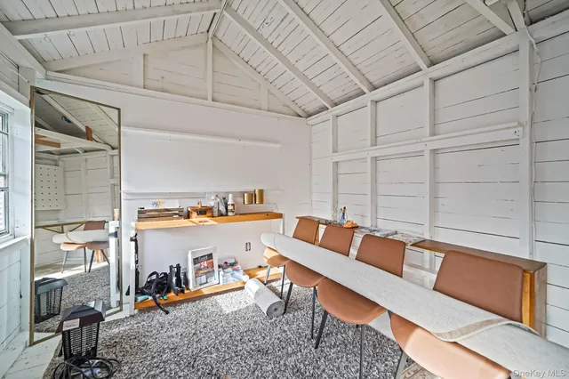 a room with furniture