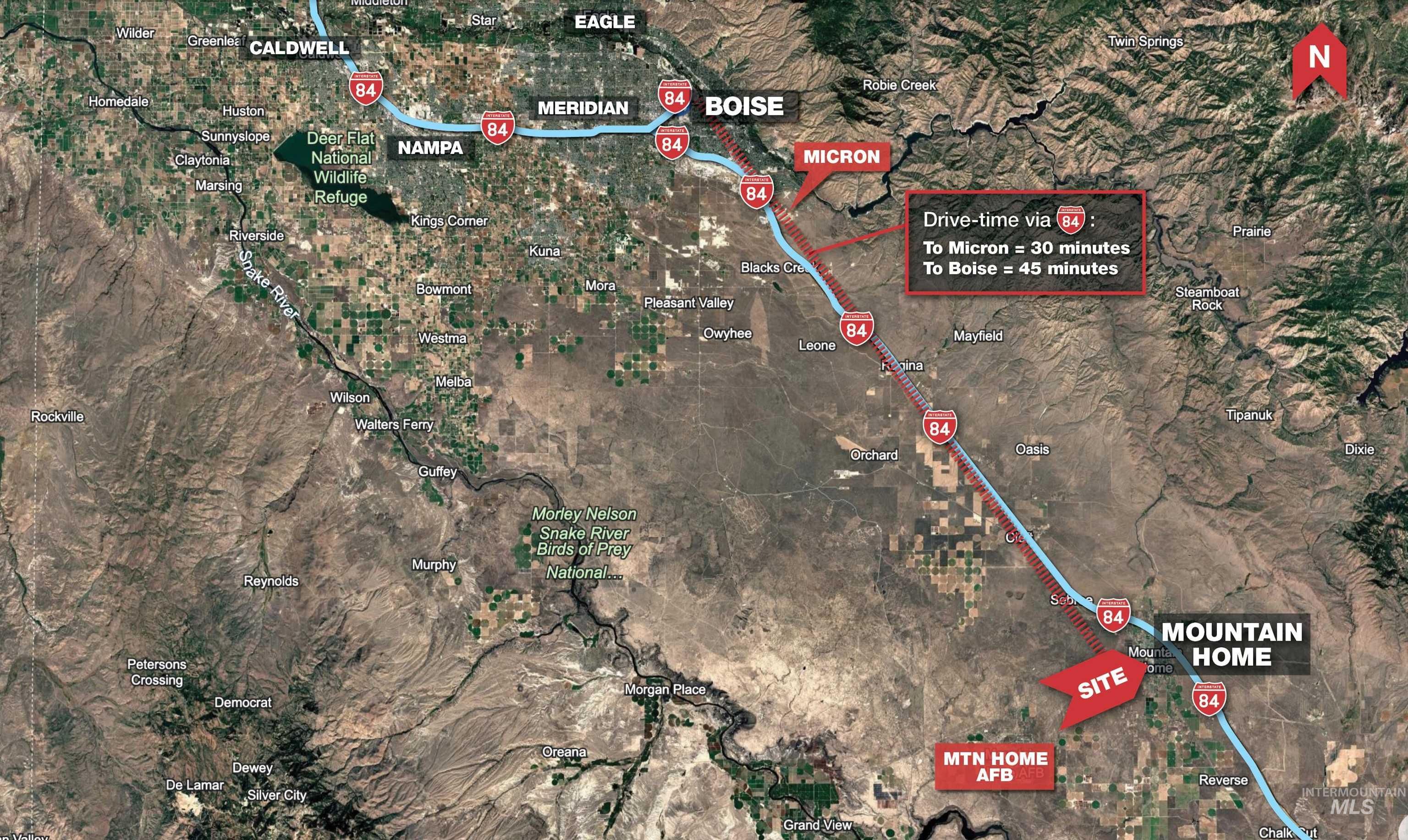 910 East 9th N Street Mountain Home, ID 83647 - Photo 7 of 7 Map of property location