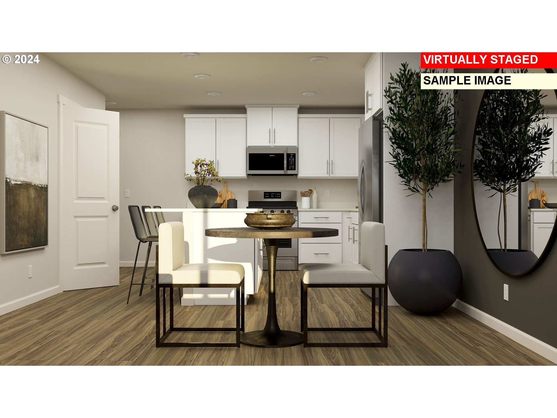 739 Merriott Lane, Unit H571 Woodburn, OR 97071 - Photo 17 of 20 a living room with furniture and a flat screen tv