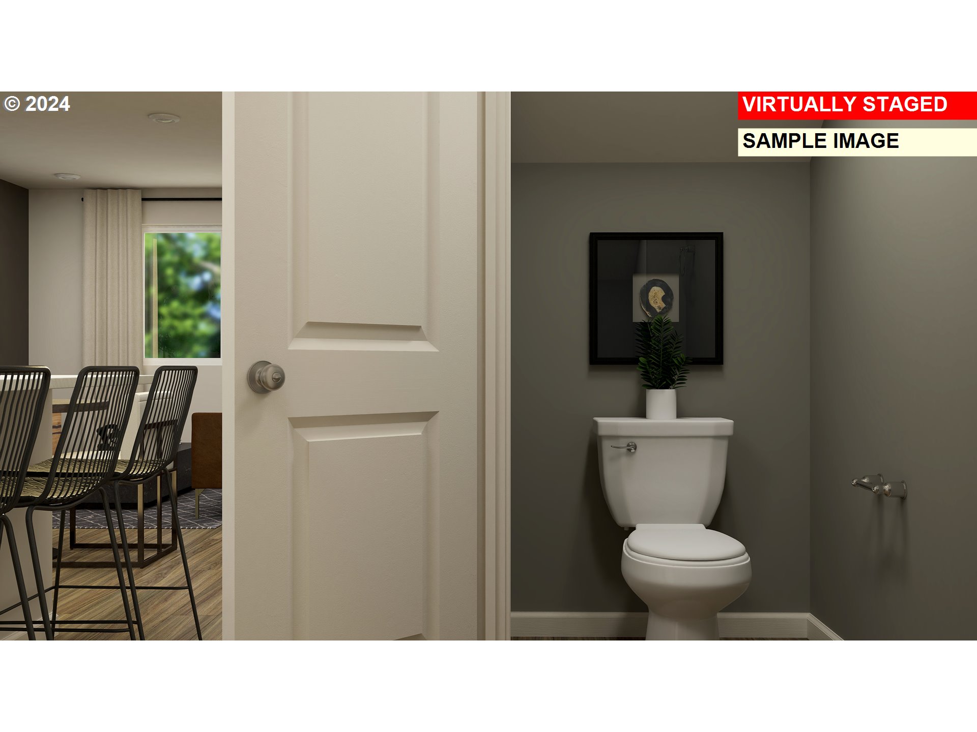 739 Merriott Lane, Unit H571 Woodburn, OR 97071 - Photo 18 of 20 a bathroom with a toilet and a sink