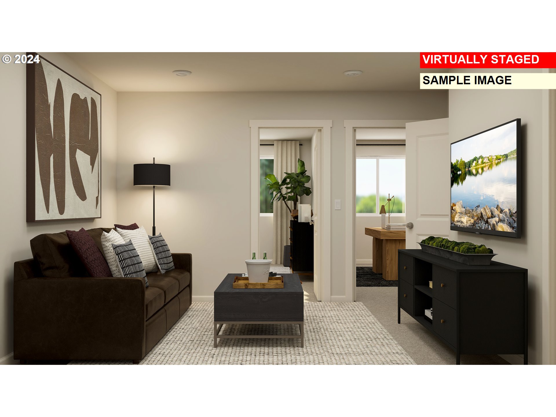 739 Merriott Lane, Unit H571 Woodburn, OR 97071 - Photo 9 of 20 a living room with furniture and a flat screen tv