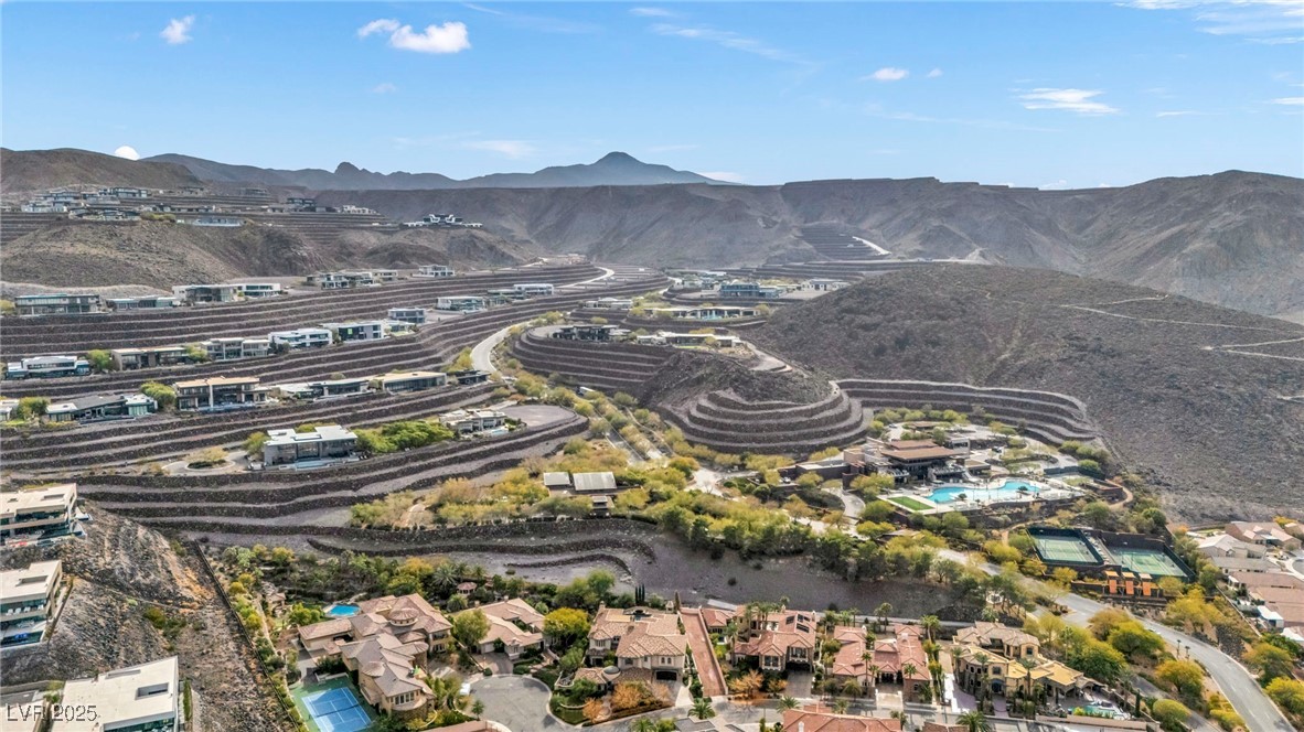 1793 Anelli Court Henderson, NV 89012 - Photo 45 of 47 Aerial overview of property's location featuring a mountain backdrop