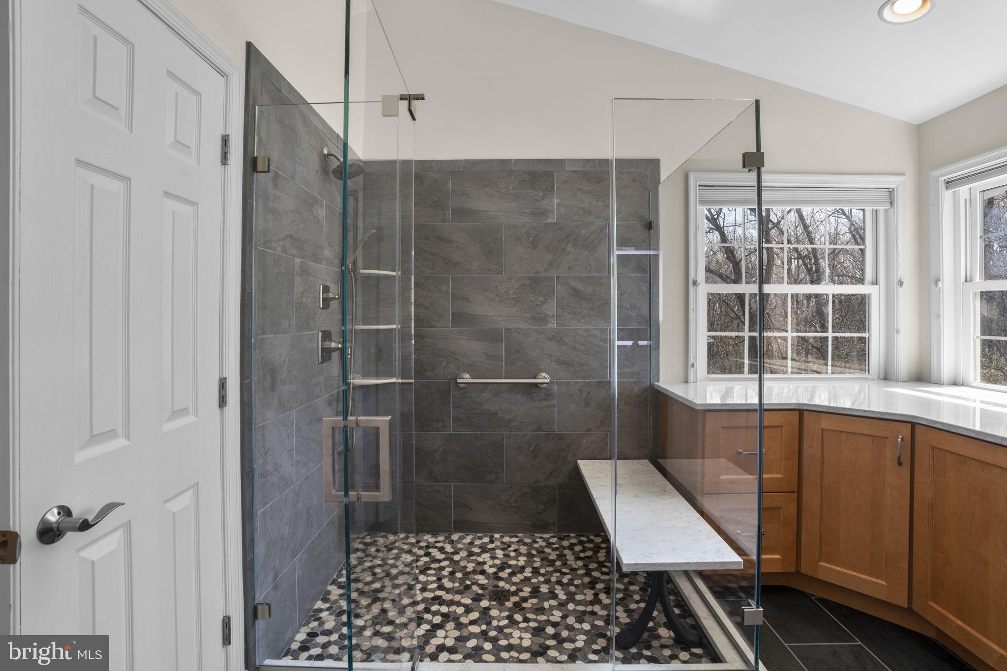 4520 Tulip Way Ellicott City, MD 21043 - Photo 30 of 63 a bathroom with a shower a toilet and a window