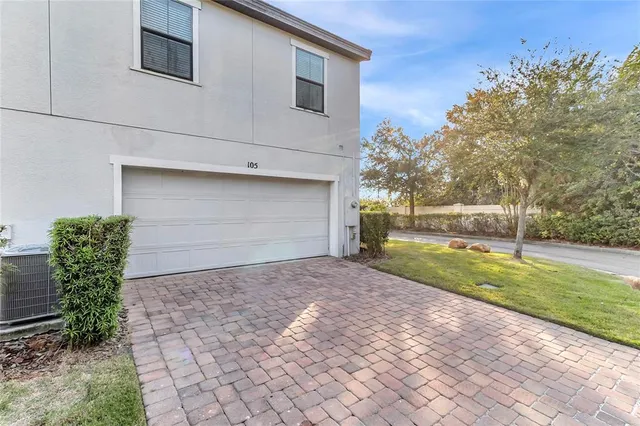a view of backyard with outdoor space
