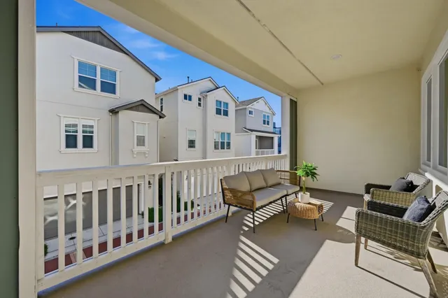 a view of a park with slide