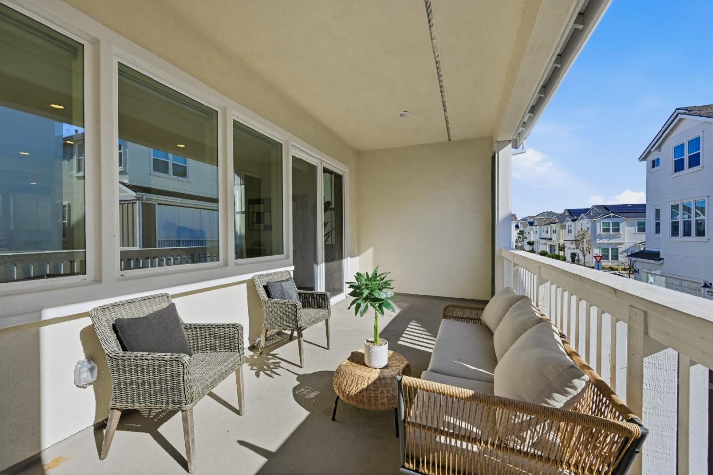 37471 Bay Crest Road Newark, CA 94560 - Photo 47 of 71 a balcony with furniture and a potted plant