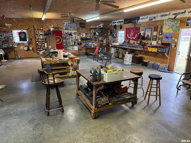 a view of a storage in a room