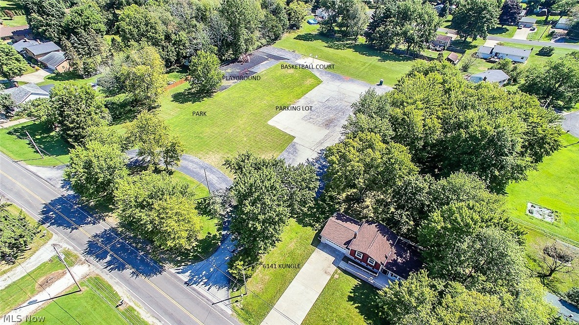 6141 Kungle Road New Franklin, OH 44216 - Photo 27 of 31 *VIEW FROM ABOVE OF 6141 KUNGLE, PARK, PARKING LOT, BASKETBALL COURT & PLAYGROUND! WHAT A PERFECT SETTING ~
