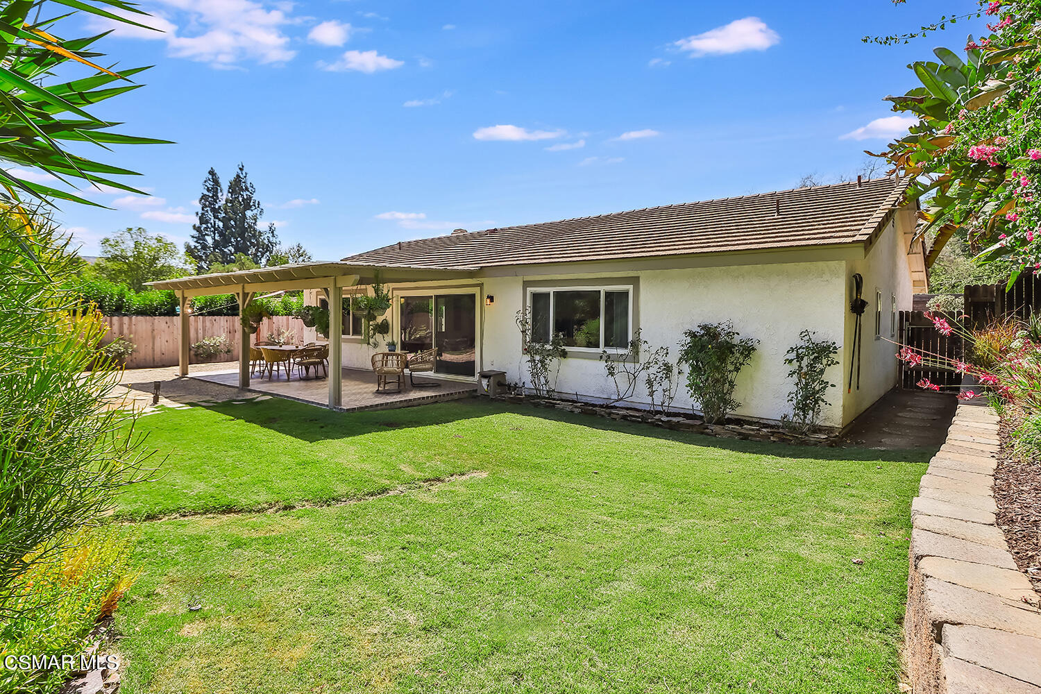 252 Rancho Road Thousand Oaks, CA 91362 - Photo 50 of 56 a house view with swimming pool and garden space