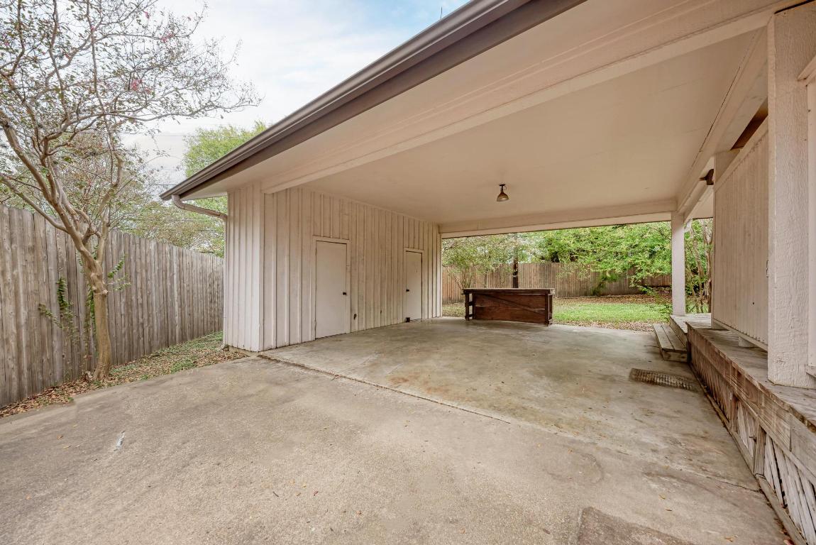 2500 Spring Creek Drive Austin, TX 78704 - Photo 38 of 40 a view of backyard with hardwood and roof