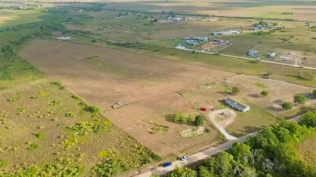 an aerial view of beach and ocean view