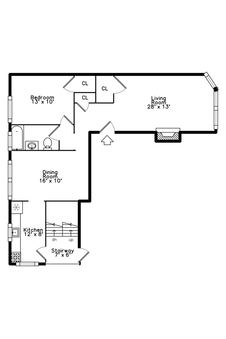 212 North Oak Park Avenue, Unit 2EE Oak Park, IL 60302 - Photo 11 of 15 a picture of a room with a white and white wall