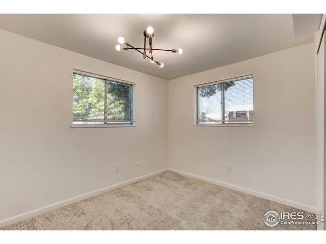 a view of a room with an empty space