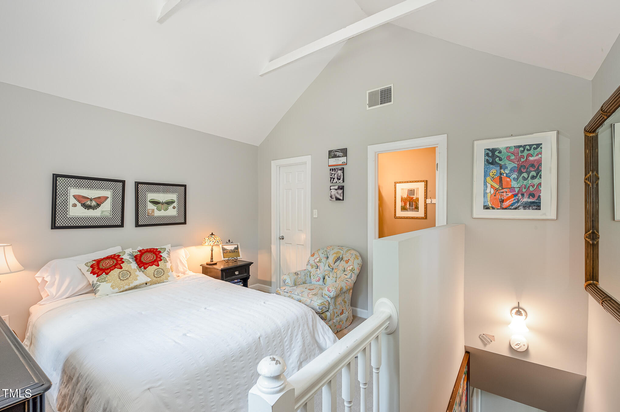 1715 Falls Church Road Raleigh, NC 27609 - Photo 15 of 19 a bedroom with furniture and a baby crib