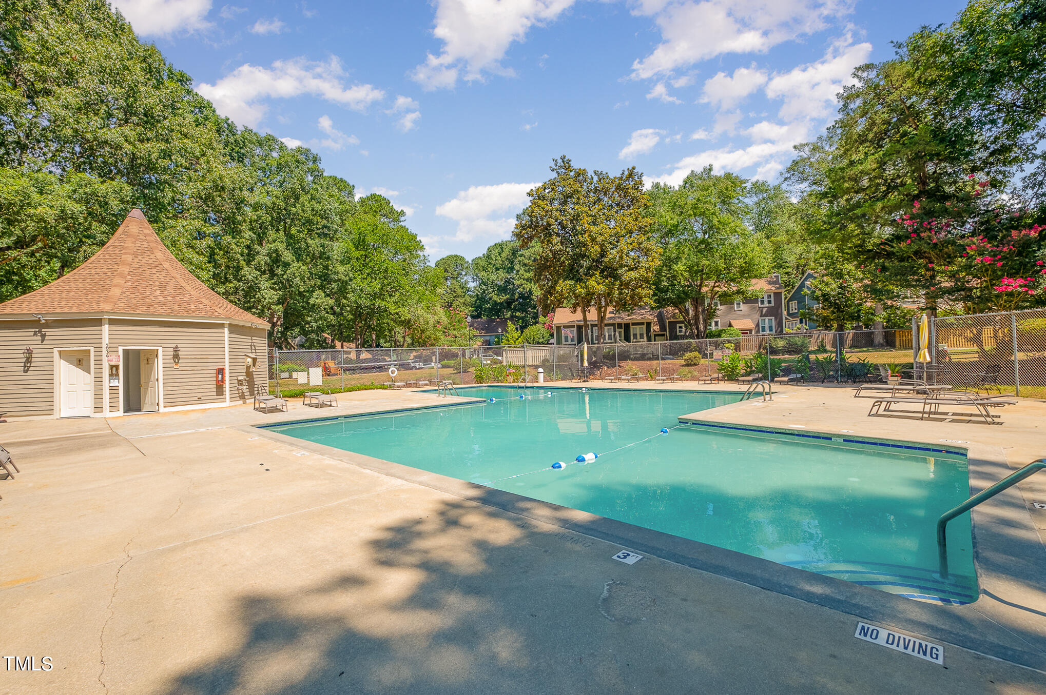 1715 Falls Church Road Raleigh, NC 27609 - Photo 18 of 19 a view of outdoor space yard and swimming pool